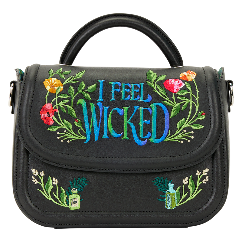 Wicked for Good floral loungefly crossbody bag pre order