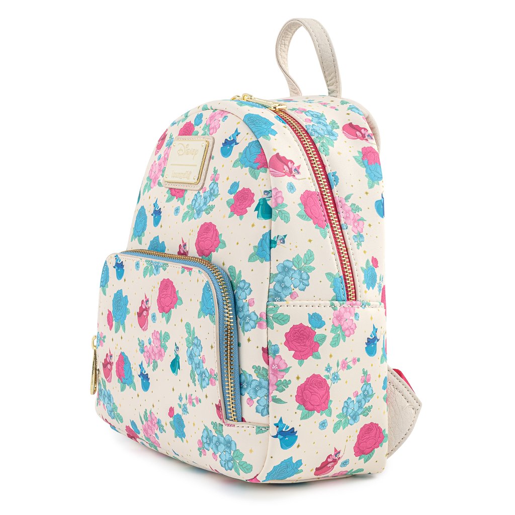 Loungefly, Bags, Loungefly Sleeping Beauty Princess Aurora Floral Mini  Backpack Bag New