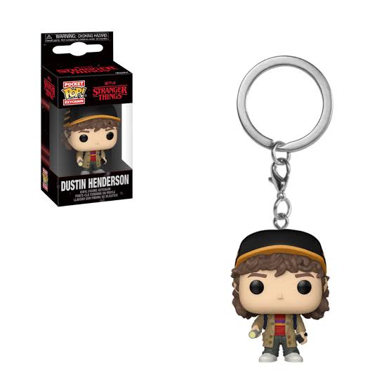 Dustin stranger things season 5 funko pop keychain