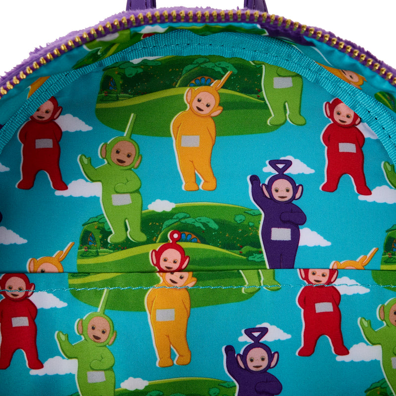 Tinky Winky Teletubbies loungefly mini backpack pre order