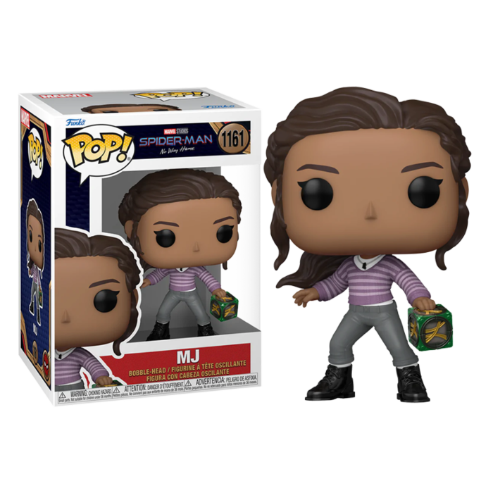 MJ with cube spiderman no way home funko pop