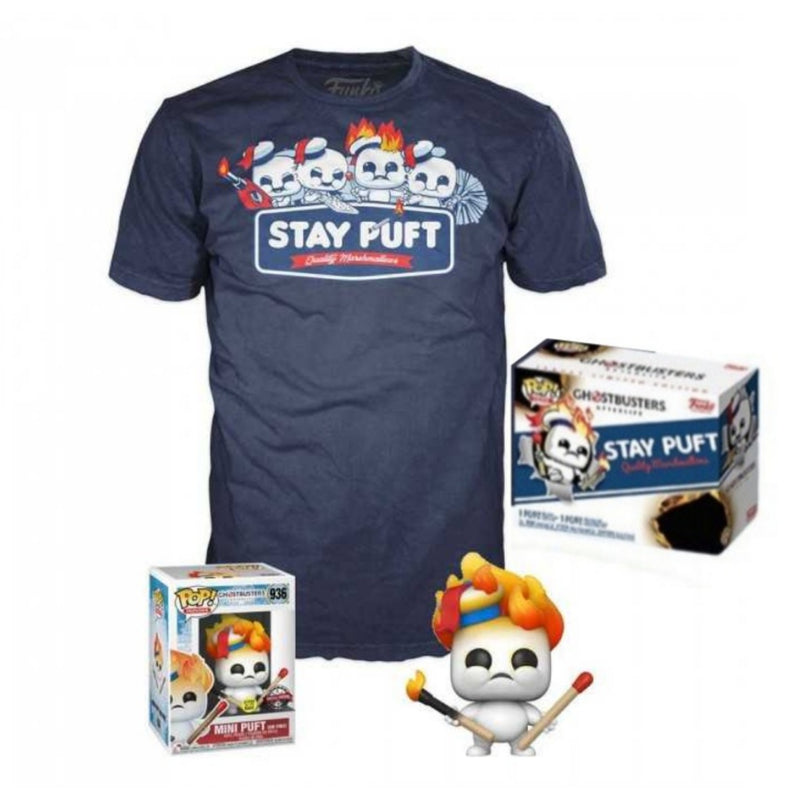 Ghostbusters Afterlife Stay Puft Pop and T shirt Set