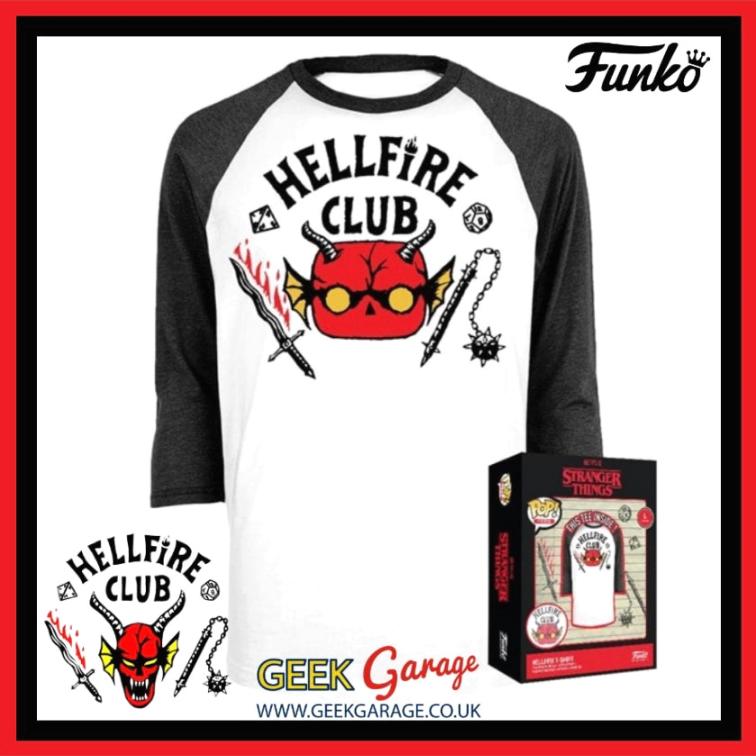Hellfire Club Stranger Things T Shirt Funko Boxed